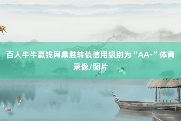 百人牛牛赢钱网鼎胜转债信用级别为“AA-”体育录像/图片