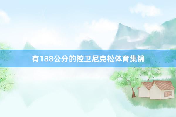 有188公分的控卫尼克松体育集锦