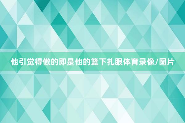 他引觉得傲的即是他的篮下扎眼体育录像/图片